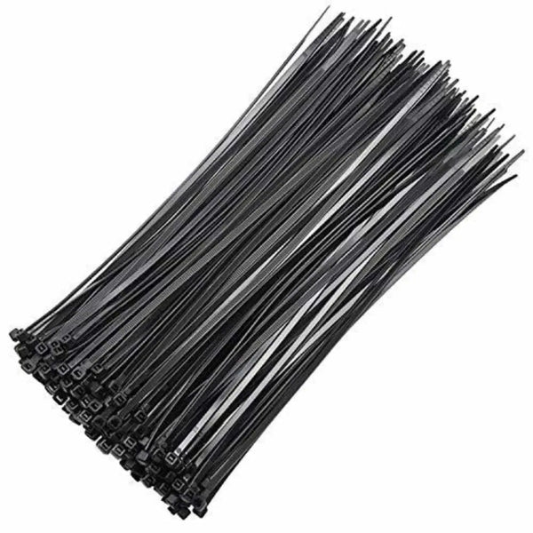 200x3.6mm Nylon Zip Tie (Black) Miragegrove