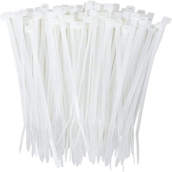 150x2.2mm Nylon Zip Tie (White) Miragegrove