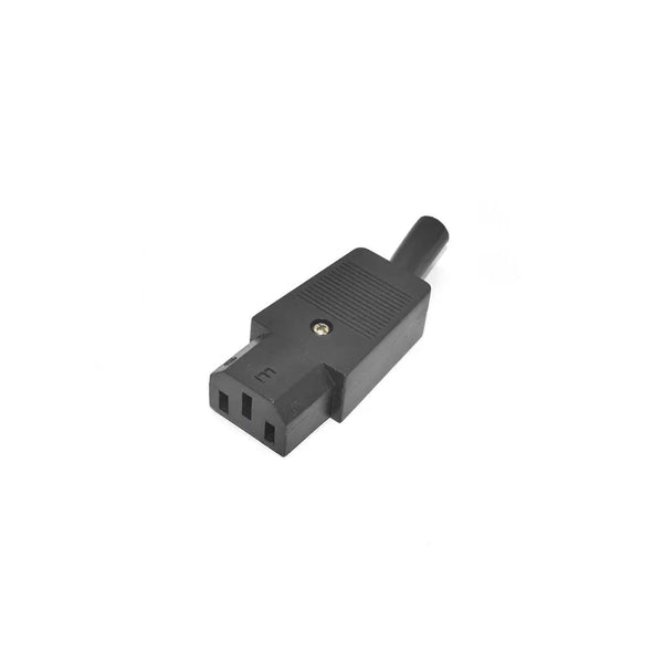 10A 250V IEC320 C13 Three Pin Linker Female Mains Connector Black Miragegrove