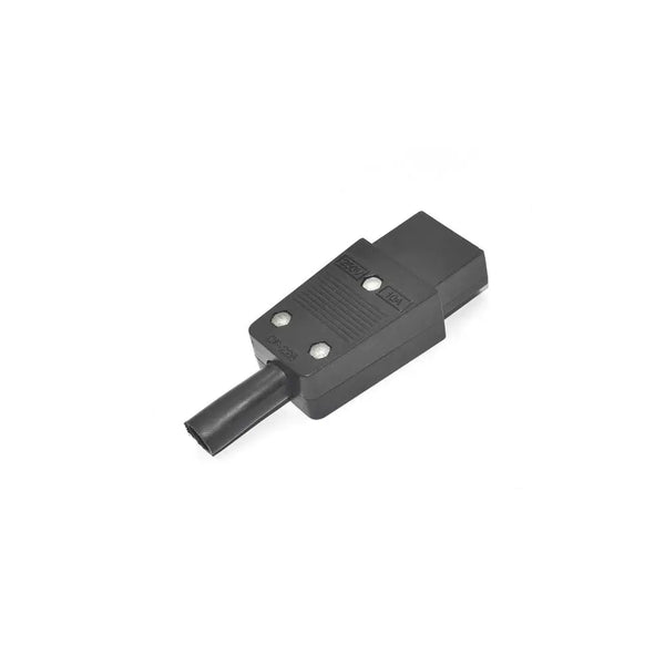 10A 250V IEC320 C13 Three Pin Linker Female Mains Connector Black Miragegrove