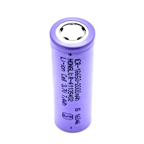 2000mAh ICR18650 3.7V Lithium-Ion Battery.