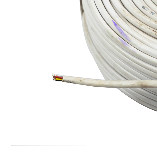 CCTV Wire Cable 3+1 ALL Copper + Only Brading Alloy (90 Meter) - MirageGrove