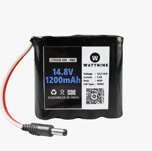 Wattnine 14.4V 1200mAh Lithium ion NMC Battery