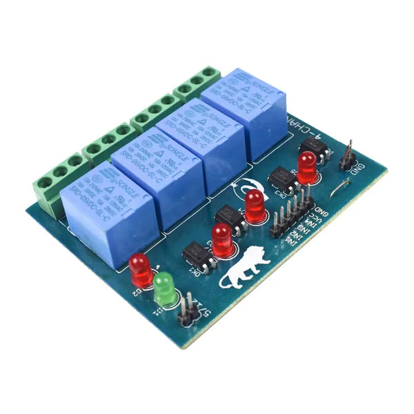 4-Channel 5V Relay Board Module with Optocoupler Miragegrove