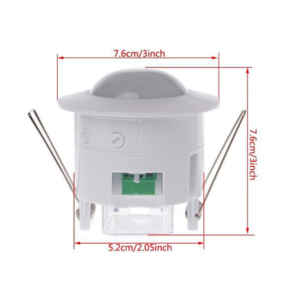 220-240V AC Adjustable Light Control 360Â° PIR Infrared Motion Sensor Detector