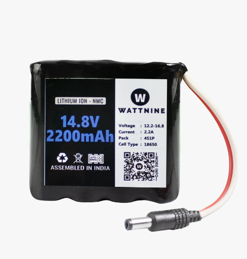 Wattnine 14.4V 2200mAh Lithium ion NMC Battery