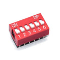 6 Way DIP Switch SPST - 2.54mm Pitch Miragegrove