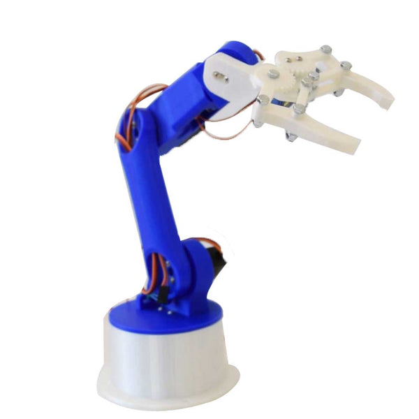 Techno- Tirupati ; Robotic Arm with 5 Degree of Freedom (3D Printed Parts with Screws for Gripper Assembly)