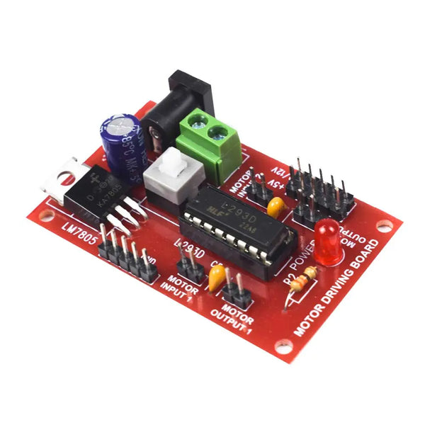 L293D Motor Driver Module with Voltage Protection Miragegrove