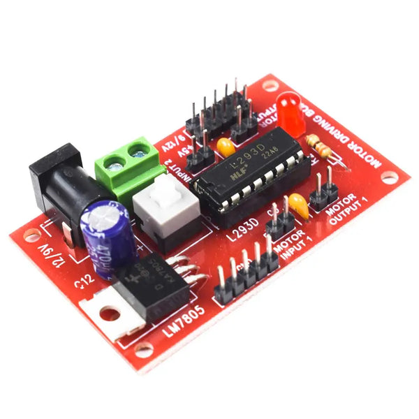 L293D Motor Driver Module with Voltage Protection Miragegrove