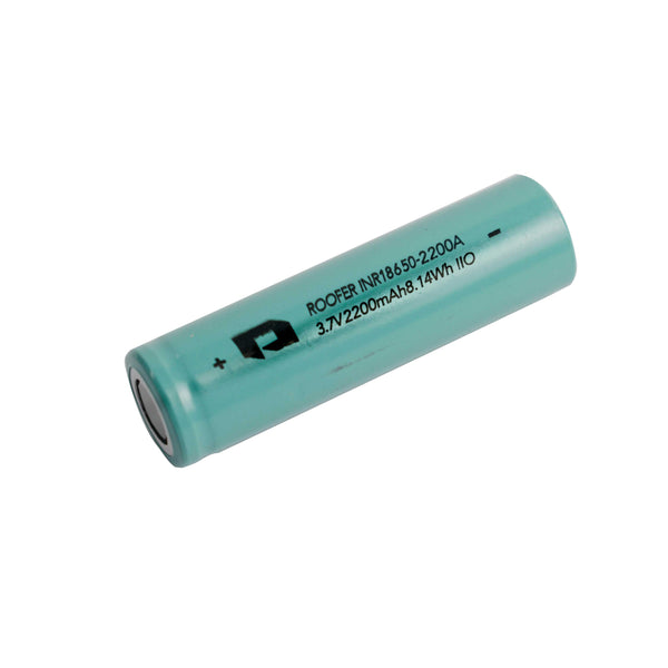 Roofer 3.7V 2200mAh 18650 Lithium Ion Battery