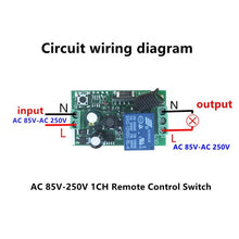 QIACHIP 433Mhz Universal Wireless Remote Control Switch AC 85V ~ 250V 110V 220V 1 Channel Relay Receiver Module and RF 433 Mhz Remote Controls KR2201-4/KT05 - MirageGrove