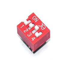 4 Way DIP Switch SPST - 2.54mm Pitch Miragegrove