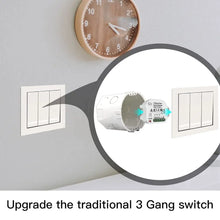 3 GANG Mini WiFi Smart Switch Control With Regular Wall Switch (3 GANG SWITCH) Miragegrove