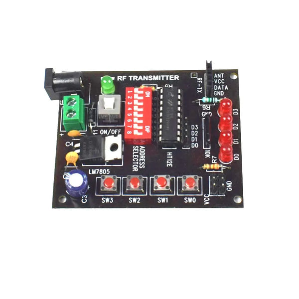 Wireless RF Transmitter and Receiver Module with HT12E & HT12D Miragegrove