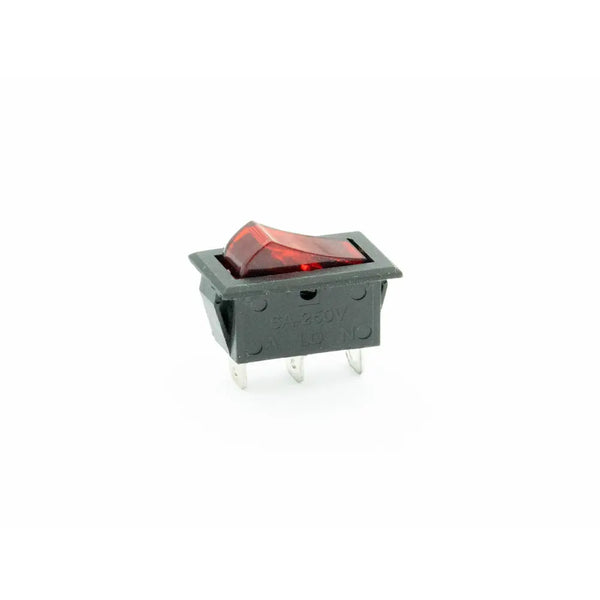 6A 250V SPST Rocker Switch with Light Miragegrove