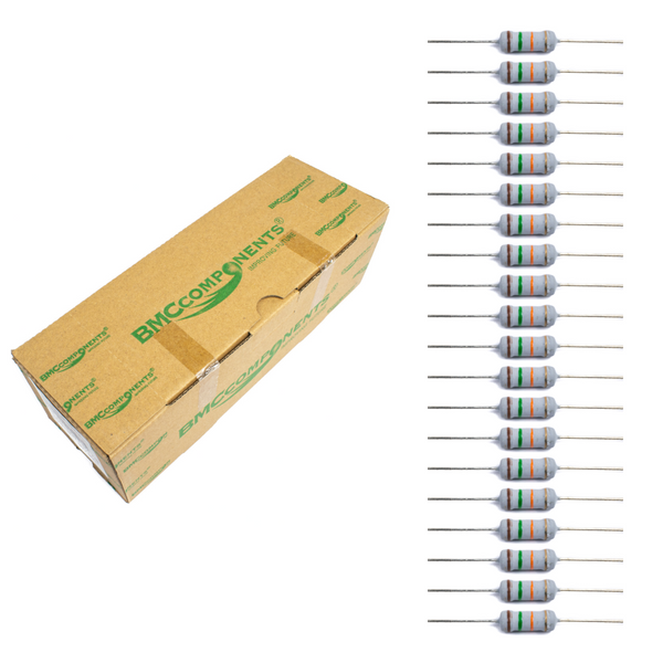 15 ohm 5% 1 Watt Resistor (Box of 1000) - MOF - MirageGrove