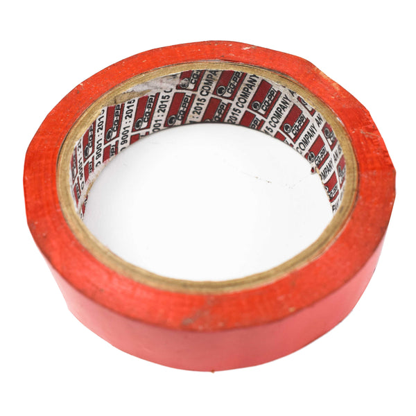 1 Inch Single-Sided Red Polyester Tape (50 meter) - MirageGrove