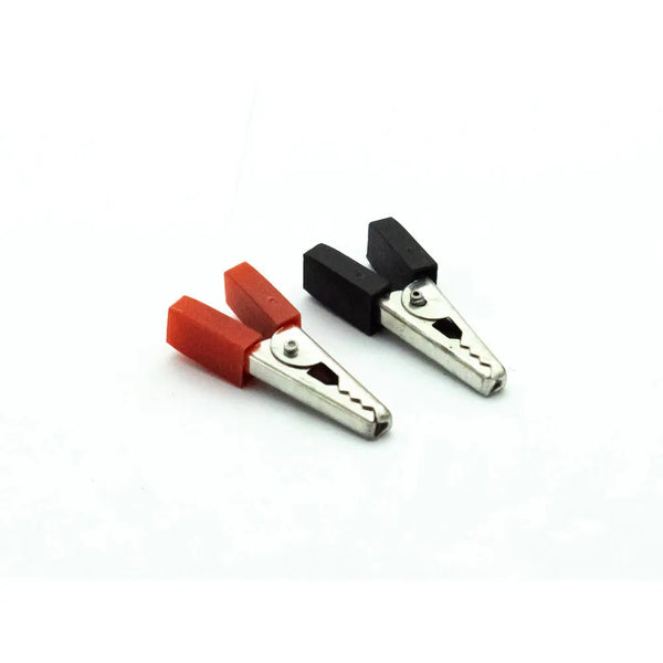 Alligator Clip Red and Black Pair.