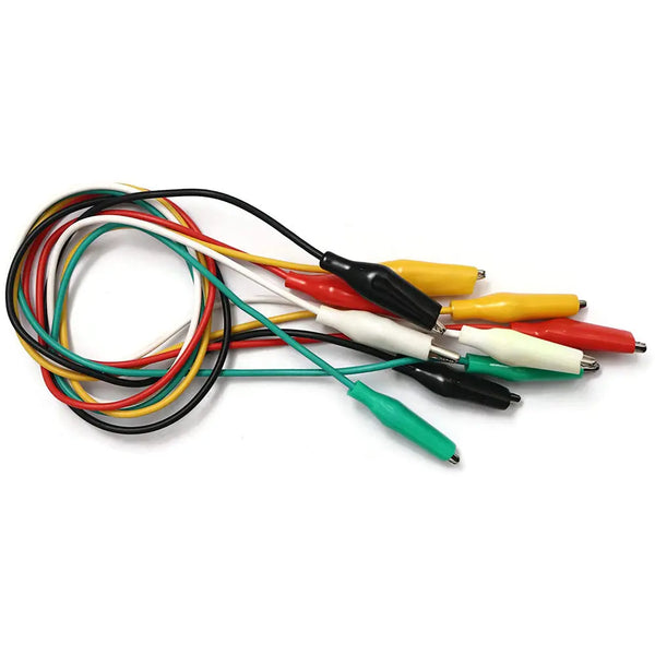 Electrical Alligator Clips with Wires Test Leads Sets - 5 Wires - MirageGrove