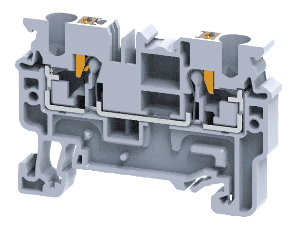 Connectwell CP4 4 sq.mm Push In Feed Through Terminal Blocks - MirageGrove