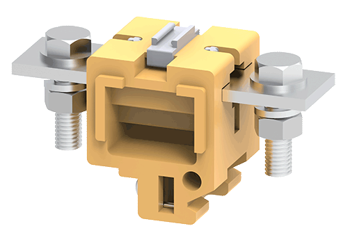 Connectwell CTS70L 70 sq.mm Feed Thru Nut Bolt Melamine Terminal Block - MirageGrove