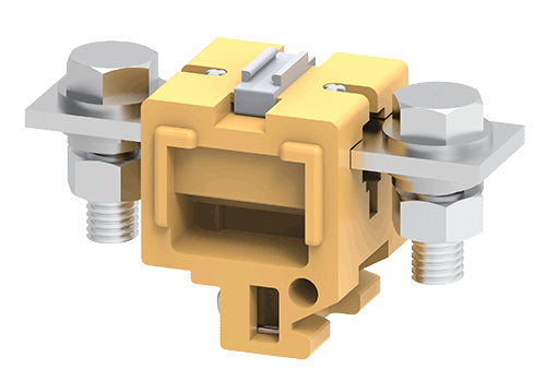 Connectwell CTS95L 95 mmÂ² Feed Thru Bolt/Nut Melamine Terminal Block - MirageGrove