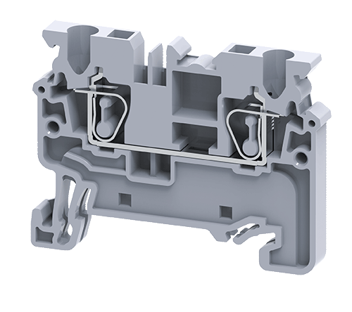 Connectwell CX2.5 2.5 sq. mm Spring Clamp Feed Through Terminal Blocks - MirageGrove