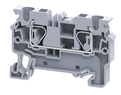 Connectwell CX4 4 sq mm Feed Thru Spring Clamp Terminal Block - MirageGrove