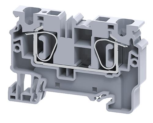 Connectwell CX6 6 sq.mm Feed Thru Spring Clamp Terminal Block - MirageGrove