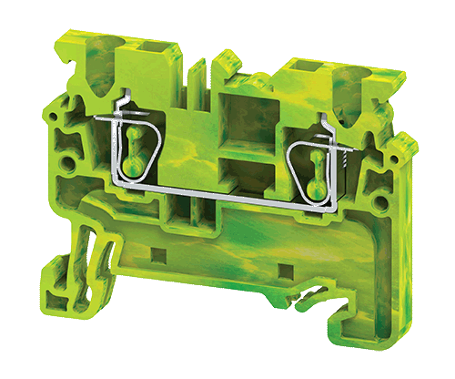 Connectwell CXG2.5 2.5 sq.mm Spring Clamp Grounding Terminal Block - MirageGrove