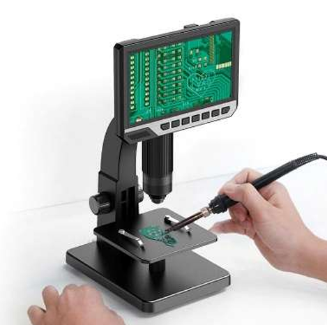 7 Inch 2000X Display Digital LCD Microscope(GI315) With 2 Lenses