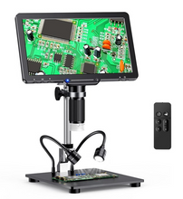 10 Inch Display Digital Microscope 1200X(GI  LP101)-with HDMI/USB output Extra Led Lights and Batteries - MirageGrove