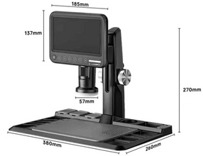 7 Inch LCD Digital Microscope 1600X (GI318)-Mobile Repair PCB Inspection Microscope - MirageGrove