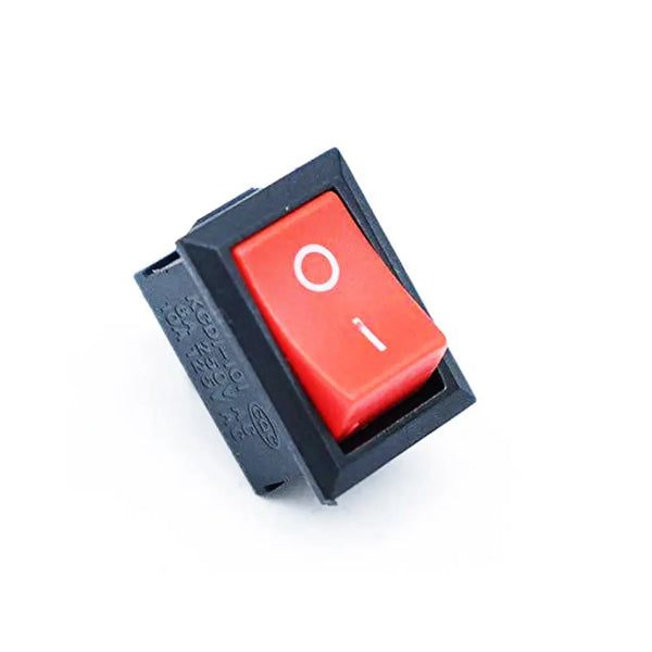 6A 250V AC SPST ON-OFF Rocker Switch Red.