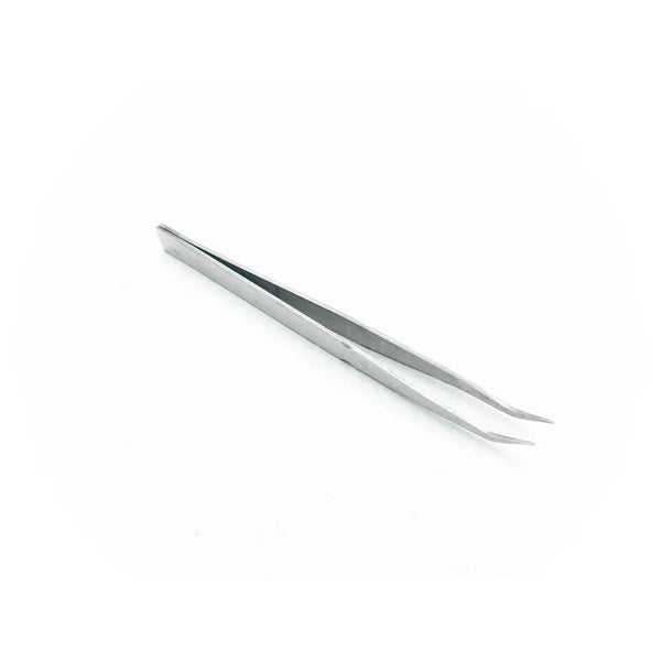 Curved Tip Precision Tweezer (Silver) Miragegrove