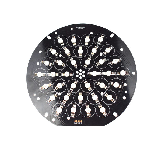 24V RGB 36 LED 180mm Round Metal Core LED PCB