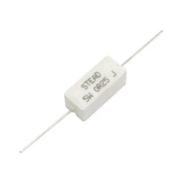 Stead 0.25 Ohm 5W Wire Wound Ceramic Resistor 0R25 Miragegrove