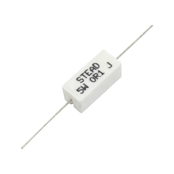 Stead 0.1 Ohm 5W 0R1 Wire Wound Ceramic Resistor Miragegrove