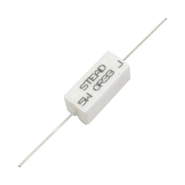 Stead 0.33 Ohm 5W 0R33 Wire Wound Ceramic Resistor Miragegrove