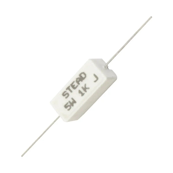 Stead 1K Ohm 5W 1000E Wire Wound Ceramic Resistor Miragegrove