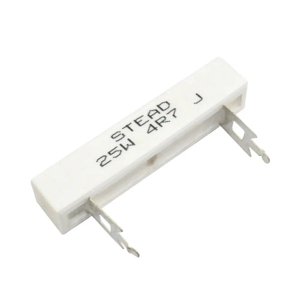 Stead 4.7 Ohm 25W 4R7 Wire Wound Ceramic Resistor Miragegrove