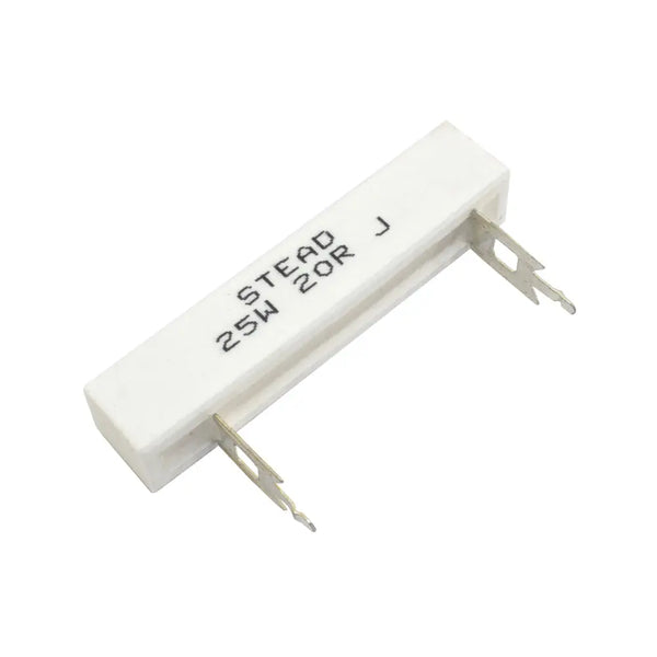 Stead 20 Ohm 25W 20R Wire Wound Ceramic Resistor Miragegrove