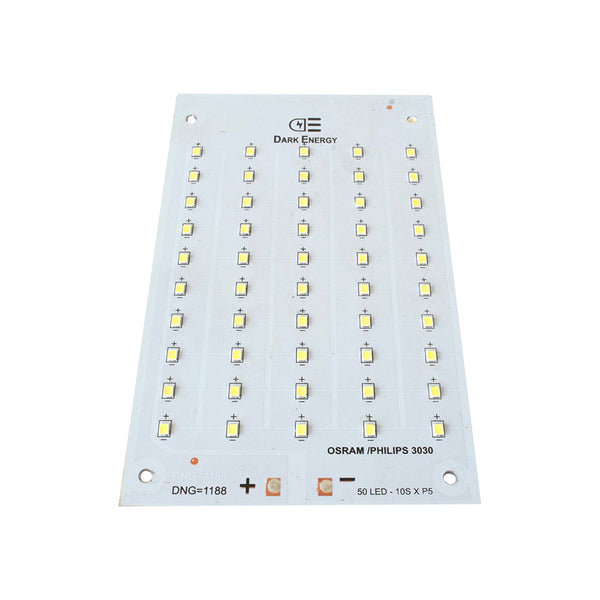 50W White 160mm x 100mm Metal Core LED PCB For Flood/Street Lighting - MirageGrove