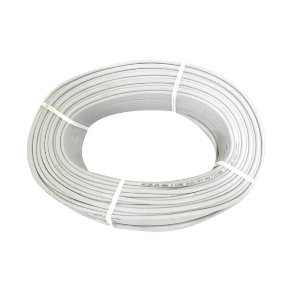 3 Core 14/.132mm(619) Grey Shielded Cable (90 Meter) Miragegrove