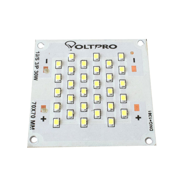 30W White 70mm x 70mm Metal Core LED PCB - MirageGrove