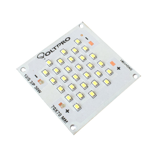 30W White 70mm x 70mm Metal Core LED PCB - MirageGrove