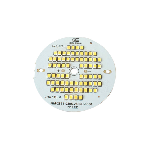 40W Warm White 74mm Round Metal Core LED PCB - MirageGrove