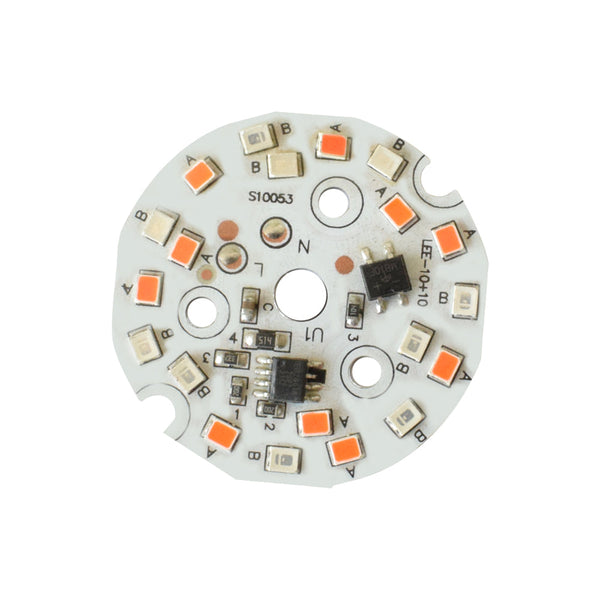 9W 220VAC Blue-Red 44mm Round DOB LED PCB - MirageGrove