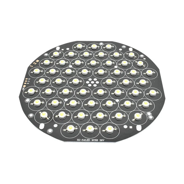 36V 54 LED 3W/3V 200mm Round Warm White Metal Core LED PCB Miragegrove